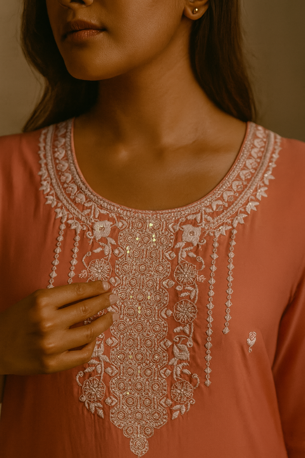 Zehra – Modal Chanderi Long Kurti