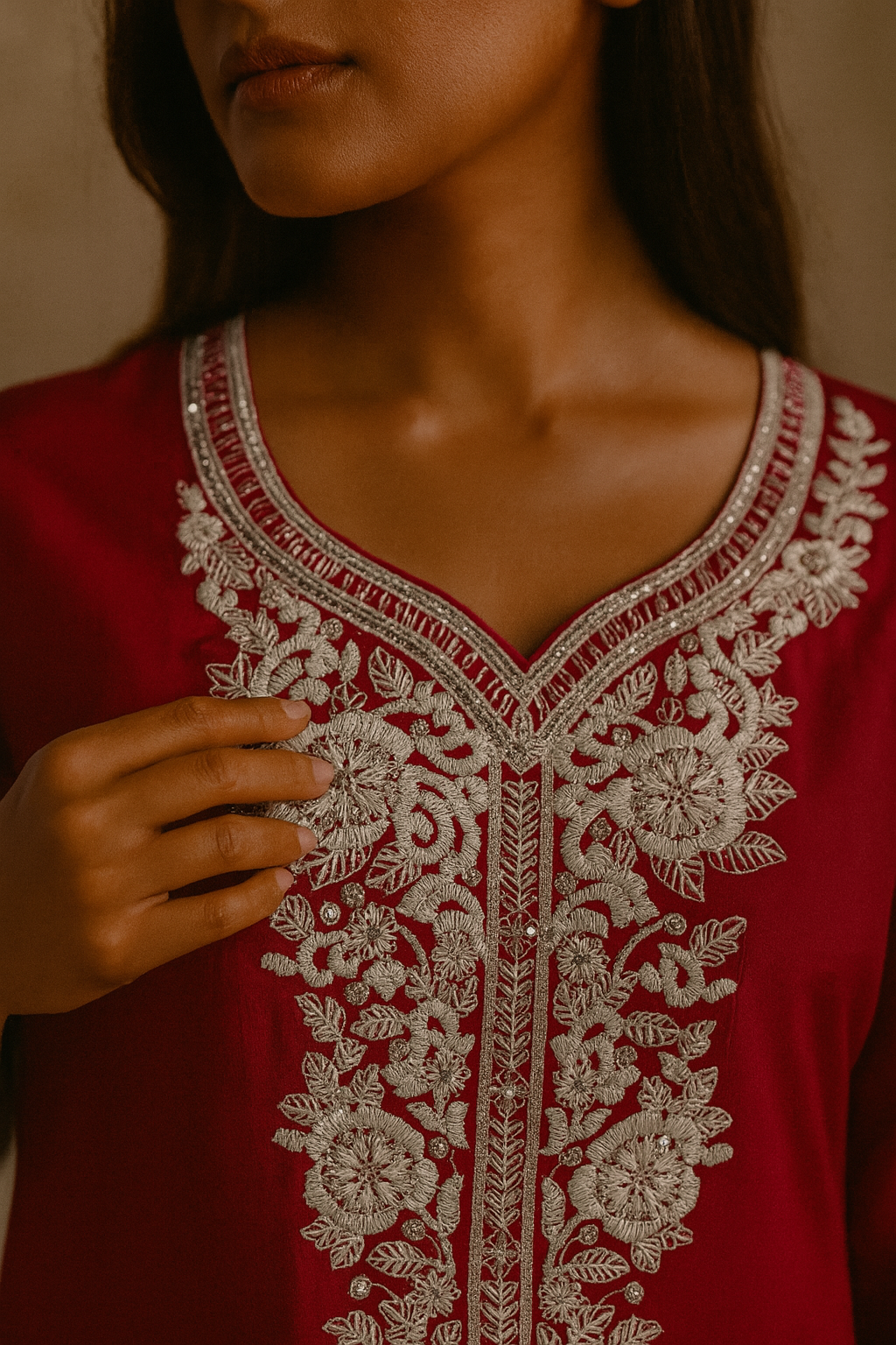 Mehr –Modal Chanderi Long Kurti