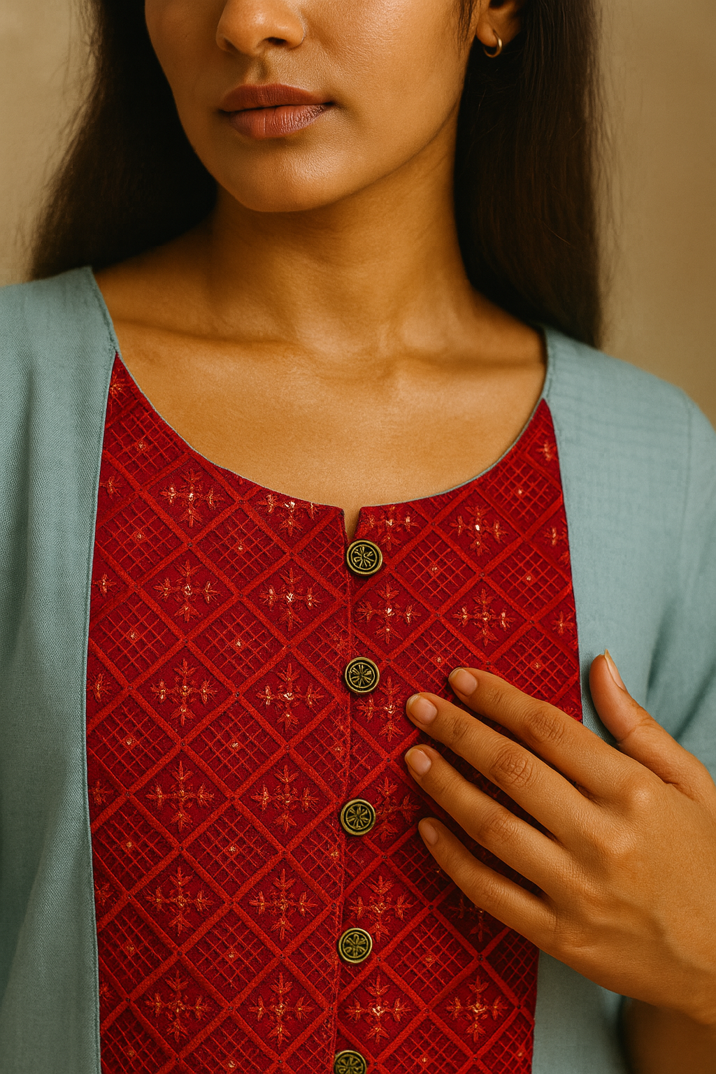 Aarvi Classic Cotton Kurti
