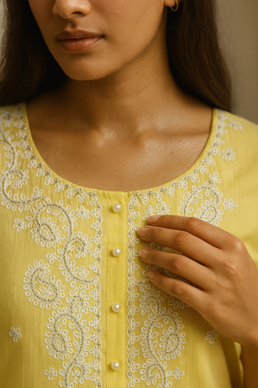 Threaded Grace Kurti