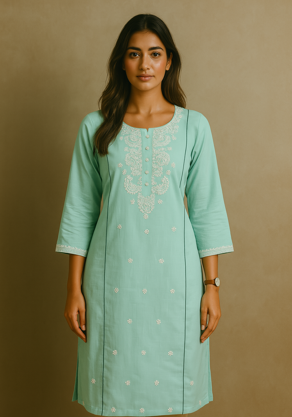 Threaded Grace Kurti